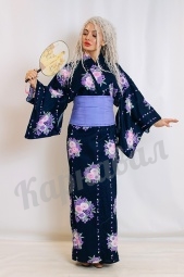 Кимоно японское фиолетовое