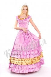 Платье розовое с золотым «Ренессанс»