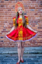 Русское народное кадрильное платье