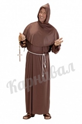 Монах - отшельник в коричневом