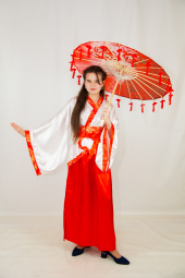 Китайский костюм с красными вставками детский