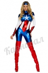 Капитан Америка женский костюм
