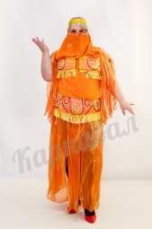 Восточная танцовщица в оранжевом