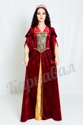 Средневековое платье Мария бордо