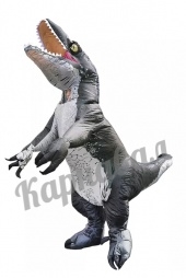 Надувной T-Rex Динозавр серый