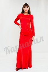 Платье красное с открытой спиной